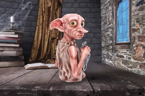 Miniatura 6 de Nemesis Now Busto Dobby de Harry Potter con licencia oficial, 11.8 pulgadas, color rosa