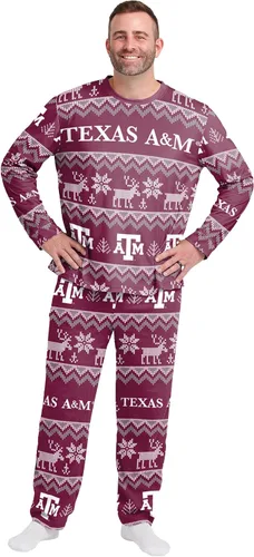 Miniatura 2 de FOCO - Conjunto de pijama familiar a juego con estampado llamativo del equipo de la NCAA, para unisex-adulto