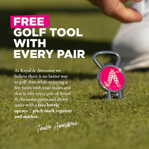 Miniatura 2 de Royal & Awesome Pantalones cortos de golf para hombre, pantalones cortos de golf locos para hombres, pantalones cortos a cuadros para hombre