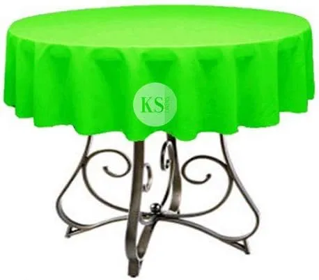 Miniatura 19 de Mantel redondo de poliéster de 72 pulgadas, disponible en más de 45 colores, ideal para restaurantes y superposiciones versátiles de eventos, elige