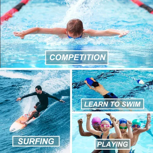 Miniatura 6 de DEVOROPA Traje de natación para niños y jóvenes, traje de natación competitivo de secado rápido, pantalones cortos de natación atléticos UPF 50+
