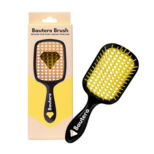 Bautero Cepillo desenredante para cabello grueso y rizado, desenredante sin dolor para cabello natural enrollado 4C, reduce la rotura y el Saku