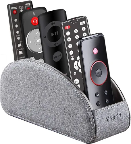 Miniatura 12 de Soporte de control remoto 5 compartimentos, piel sintética