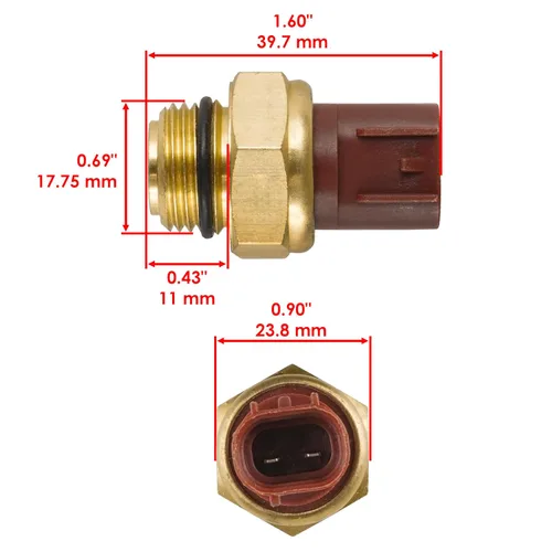 Miniatura 2 de Caltric Interruptor de sensor térmico compatible con Yamaha Rhino 660 4Wd Yxr660 Yx-R660 2006