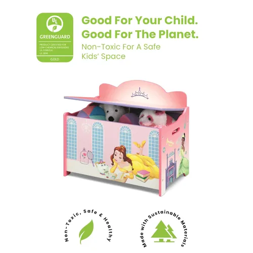 Miniatura 3 de Delta Children Caja de juguetes de lujo, princesa Disney Disney Princess