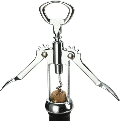 Miniatura 6 de Abridor de vino con sacacorchos y abrebotellas de vino todo en uno, sin riesgos