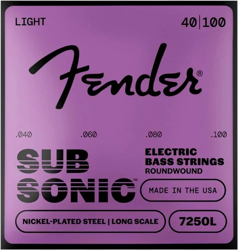 Miniatura 5 de Fender 7250 Cuerdas para bajos, acero niquelado enrollado redondo, escala larga, 7250-5L .040-.115
