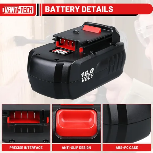 Miniatura 3 de VANTTECH Paquete de 2 4.8Ah PPSC1815 de repuesto de 18 voltios para cable Porter de 18 V, batería Ni-Mh PCC489N PC18BLEX compatible con cable Porter