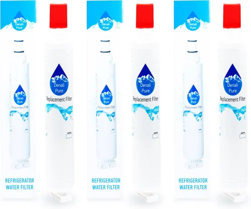 Paquete de 3 filtros de agua de repuesto para refrigerador Whirlpool RWF-1021 - Compatible con cartucho de filtro de agua para refrigerador