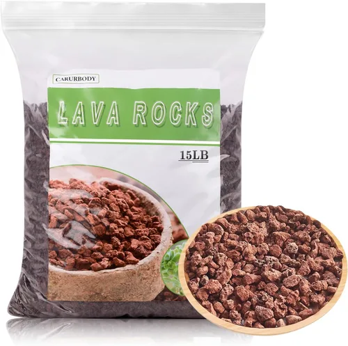 Miniatura 13 de Rocas de lava roja para plantas, 100% roca volcánica pura, sin tintes ni productos químicos, el mejor aderezo para plantas suculentas de cactus