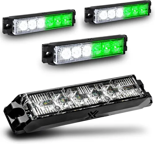 Miniatura 16 de LAMPHUS NanoFlare - Luz de advertencia estroboscópica de 5 pulgadas y 6 W, color blanco ámbar, luz de advertencia estroboscópica para parrilla