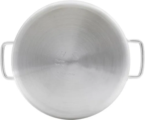 Miniatura 5 de TrueCraftware - Olla de aluminio de 40 cuartos de galón con cubierta de 0.236 in de grosor- Utensilios de cocina de peso pesado, sartén