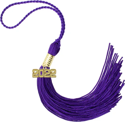 Miniatura 400 de Borla de graduación Aqua 2022, todos los colores escolares disponibles, fabricada en Estados Unidos