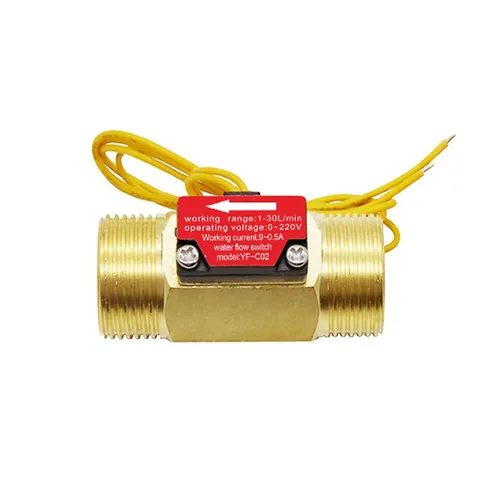 Miniatura 4 de G1/2 "efecto Hall interruptor de flujo de agua líquido Control medidor de flujo de flujo medidor para humidificador dispensador de agua ducha