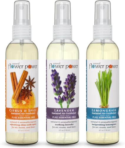 Miniatura 8 de Ambientador en aerosol Natural Flower Power - Eliminador de olores con aceites esenciales - Para el hogar, el auto y la tela - Sin crueldad y vegano