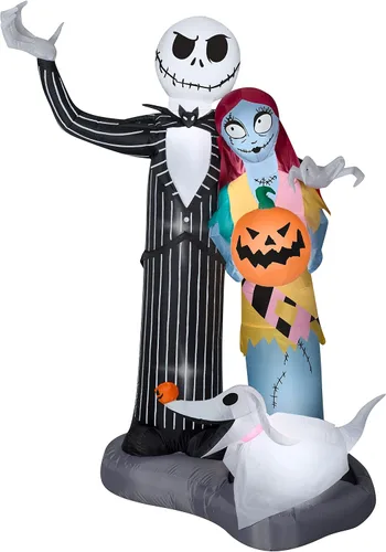 Miniatura 7 de Jack Skellington On Tombstone Airblown inflable de 3.5 pies de alto