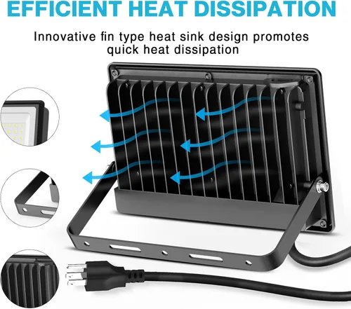 Miniatura 6 de Olafus Paquete de 4 luces LED de 90 W para exteriores, 9000 lm superbrillantes, luces de trabajo LED enchufables, 6500 K IP66 impermeable