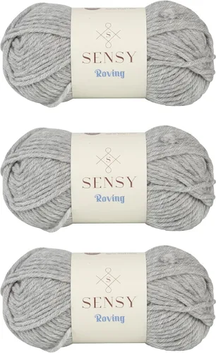 Miniatura 94 de Sensy Roving - Ovillo de lana multicolor, 3.5 onzas, 132 yardas, calibre 5, voluminoso (otoño)