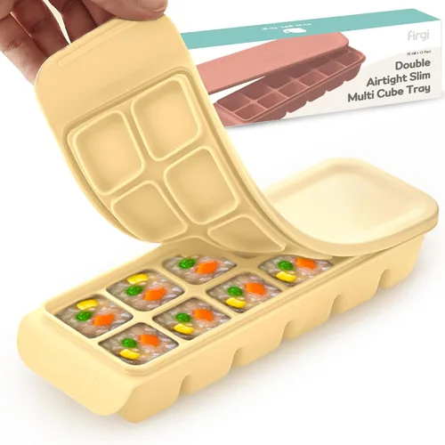 Miniatura 11 de Bandeja de silicona para congelador con tapa, 100% silicona platino de grado alimenticio, resistencia a fugas y apta para lavavajillas para 4