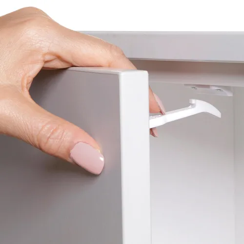 Miniatura 2 de Dreambaby Pestillos seguros para cajones y armarios, paquete de 7, cerraduras de seguridad para bebés a prueba de niños para cajón