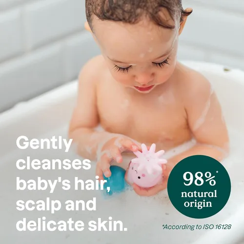 Miniatura 3 de ATTITUDE Lavado Espumoso 2 en 1 para Cabello y Cuerpo de Bebé, Champú Jabón Verificado por EWG, Dermatológicamente Probado, Hecho con Ingredientes