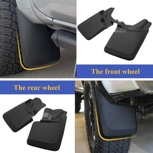 Miniatura 7 de Guardabarros de lodo para 2016 2017 2018 2019 2020 2021 2021 Toyota Tacoma (No es compatible con SR o SR5) Delantero y trasero 4 piezas Compatible