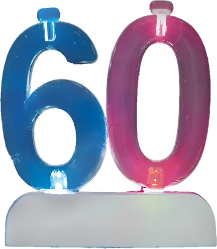 Miniatura 11 de Juego de velas y número iluminado multicolor para torta de cumpleaños, 5 unidades, 3, Multicolor