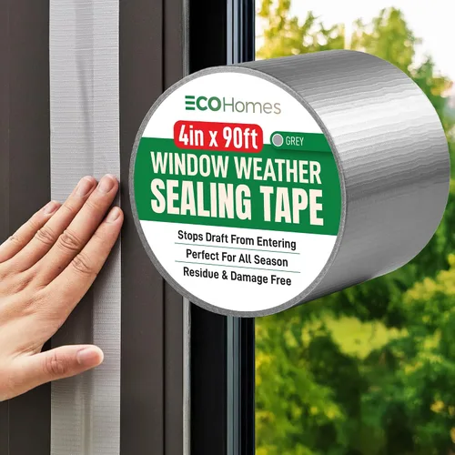 Miniatura 22 de ECOHomes Cinta de sellado para ventanas Cinta de sellado de clima de invierno para bloquear corrientes de aire frío a través de huecos de ventanas