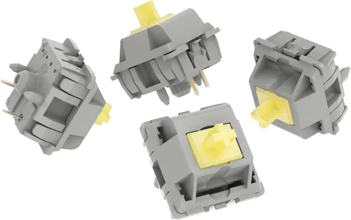 Miniatura 6 de DUROCK Interruptores POM, interruptores de teclado mecánico prelubricados POM completos, interruptores de llave de 5 pines con vástago P3 liso
