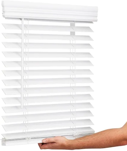 Miniatura 8 de Lotus & Windoware Sin Cable, Persiana de Madera Sintética de 2 Pulgadas, Persianas para Ventanas, Persianas y Cortinas, Persianas para Ventanas