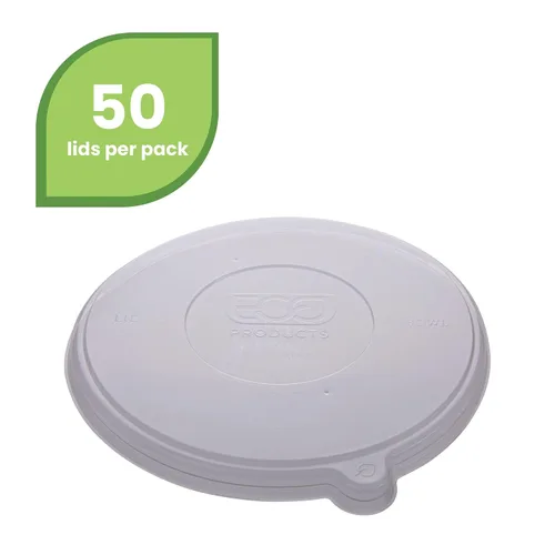Miniatura 3 de Eco-Products - Tapas planas recicladas, caja de 400, se adapta a cuencos de fideos cupé de 24-46 onzas/16-40 onzas, 100% PET reciclado de botellas