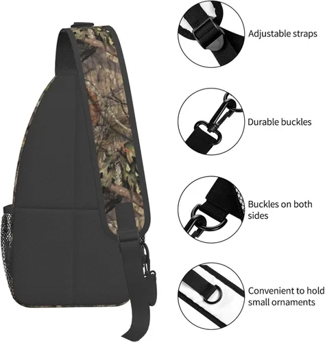 Miniatura 4 de VOOHDDY Bolso cruzado para mujeres y hombres, mochila de viaje para senderismo, bandolera, bolsa de pecho, casual, bolsa deportiva