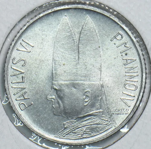 Miniatura 3 de Moneda Coleccionable Vaticano 1966 2 Lire Paul 198457