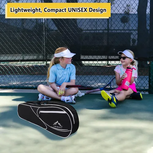 Miniatura 2 de Bolsa de Tenis Himal para 3 Raquetas con Almohadilla Protectora, Bolsa de Raqueta de Tenis para Hombres y Mujeres, Entusiastas del Deporte de Todas