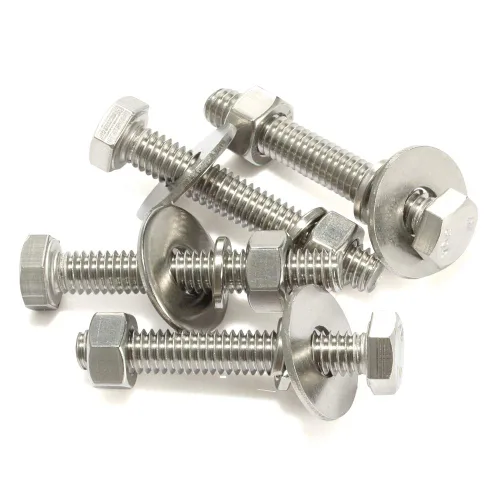 Miniatura 25 de Tornillos de cabeza hexagonal de 1/4-20 x 1/2 pulgadas con tuercas hexagonales y arandelas gruesas planas y de bloqueo, totalmente roscados, acero