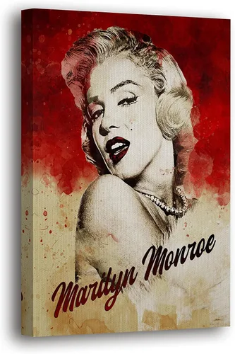 Miniatura 28 de SpiritualHands Marilyn Monroe - Lienzo decorativo para pared y póster – Decoración femenina moderna de maquillaje femenino, impresión de moda