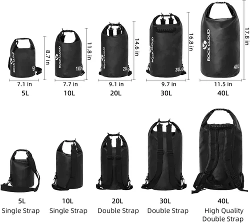 Miniatura 2 de Rock Cloud - Bolsa seca impermeable de 10.57 galones, para kayak, rafting, navegación, playa, surf, natación, canoa, campamento, senderismo, pesca