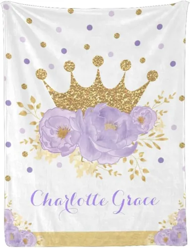 Miniatura 13 de Mantas de bebé personalizadas con nombre, manta de bebé personalizada para niñas, regalos de bebé, manta suave y cálida para recepción de pañales