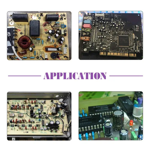 Miniatura 7 de Swpeet 240 unidades de 24 tipos de condensadores electrolíticos diferentes rango 0.1uF-1000uF Kit surtido, 10V/16V/25V/50V condensadores