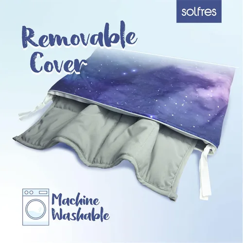 Miniatura 2 de Solfres - Manta de regazo con peso de 5 libras, tamaño pequeño, para niños y adolescentes, 20 x 23 pulgadas - Manta para dormir con terapia