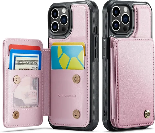 Miniatura 91 de Vinich Funda tipo cartera para iPhone 11 con tarjetero, bloqueo RFID, ranuras de crédito, función atril, a prueba de golpes, para iPhone 11 de 6.1