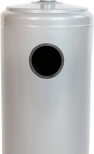 Miniatura 10 de Flash Furniture Sol Patio - Calentador de propano de acero inoxidable negro de 40,000 BTU con ruedas para uso comercial y residencial, 7.5 pies