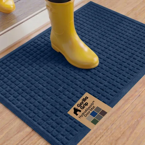 Miniatura 21 de GORILLA GRIP® HydroABSORB - Tapete ultra absorbente para puerta delantera y entrada exterior, atrapa la suciedad y la humedad, tapete de bienvenida