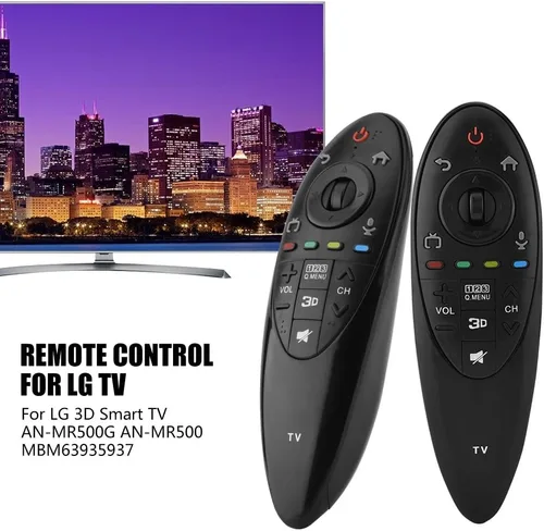 Miniatura 2 de Mando a distancia para TV y MR500G y MR500 MBM63935937 Reemplazo universal de control remoto para LED LCD 3D TV Negro 6.7x2.4x2.0 in