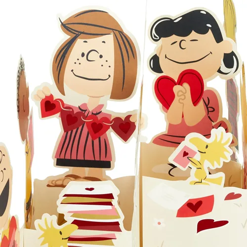 Miniatura 7 de Hallmark Peanuts - Tarjeta desplegable para el día de San Valentín (Snoopy en el buzón) para niños, profesores, compañeros de trabajo