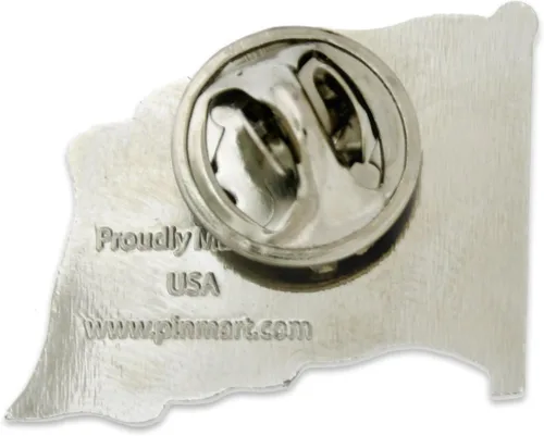 Miniatura 3 de PinMart American Flag Lapel Pin Made in the USA - Gold or Nickel Plated Enamel Pin Patriotic Rectangular or Waving United States Country Pin for
