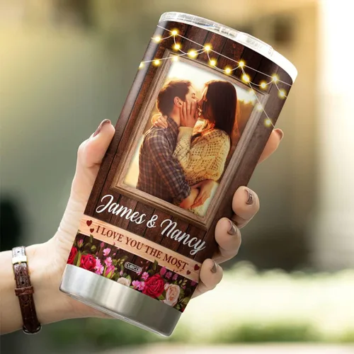 Miniatura 5 de CUBICER Vaso de café personalizado con texto en inglés «To My Huss» con nombre personalizado, regalos de boda para parejas, hombres y adultos, taza