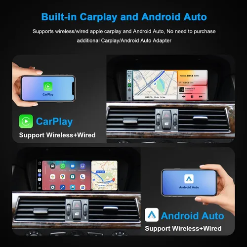 Miniatura 3 de PEMP Pantalla Linux de 8.8 pulgadas para BMW E60 E90 CCC con cable e inalámbrico CarPlay Retrofit Android Auto Display Mirror Link Car Radio