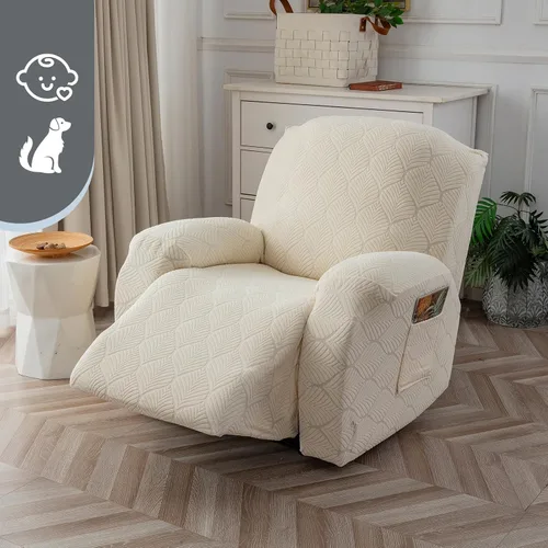 Miniatura 8 de Funda para Silla Reclinable 100% Impermeable, 1 Pieza Fundas Elásticas para Sofá Reclinable Lavables para Silla Reclinable para Mascotas, Perros