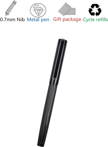 Miniatura 3 de Pemmeed Bolígrafo de Bola de Tinta Líquida para Mujeres Caja de Lujo Bolígrafo de Gel Tinta Negra Bolígrafo Elegante Recargable para Oficina